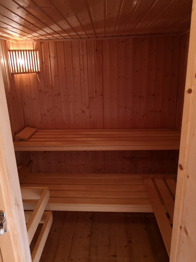 Gebrauchte Sauna aufbauen
